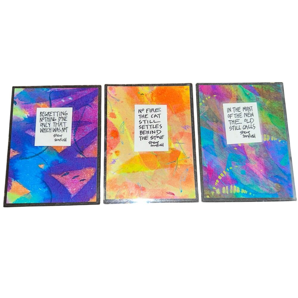 3 Orna Pascal refrigerator magnet art Napa wonderful quotes dazzling delights